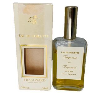 RARE Vintage‎ Fragonard De Fragonard Eau De Toilette Perfume Spray France 50 ml
